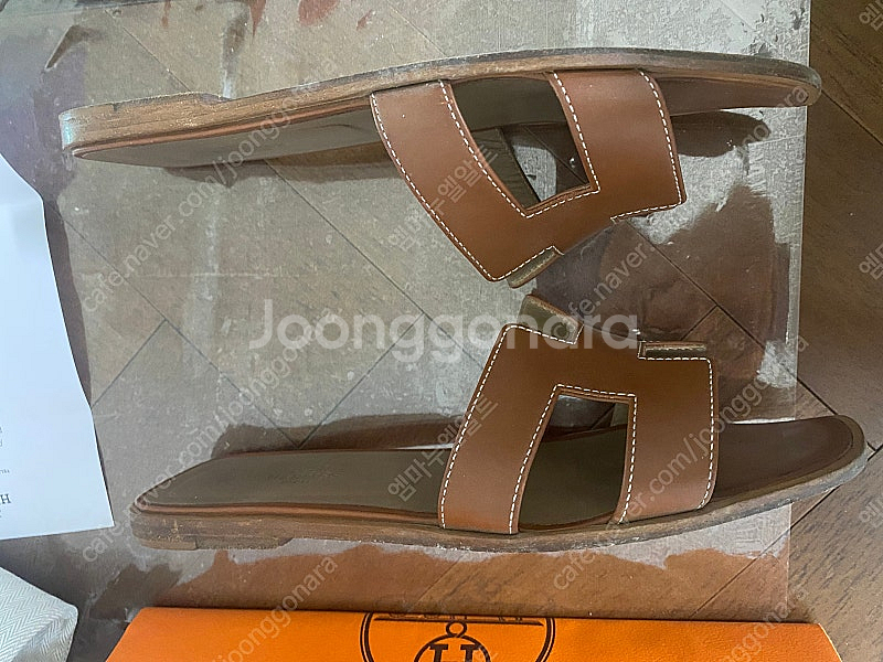 에르메스 오란39싸이즈 정품+인보이스,박스,더스트,쇼핑--5