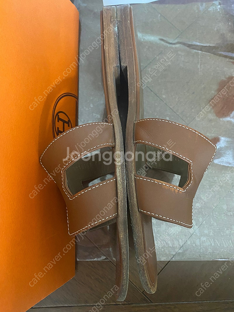 에르메스 오란39싸이즈 정품+인보이스,박스,더스트,쇼핑--6