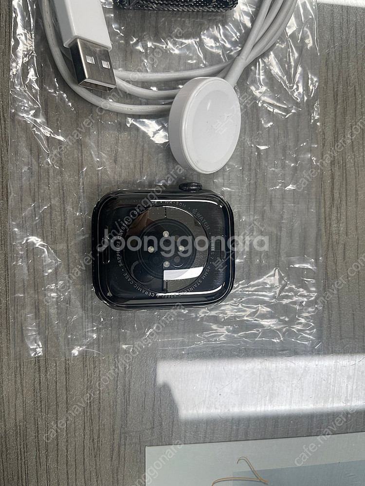 애플워치7 45mm 스테인리스 gps+셀룰러 팝니다.--5