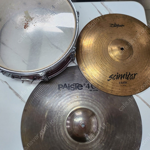 REMO 레모 스네어 ZildJian 질젼 시미터 크래쉬 16인치 파이스테 402 PAISTE 니켈실버 경기광주 택배가능