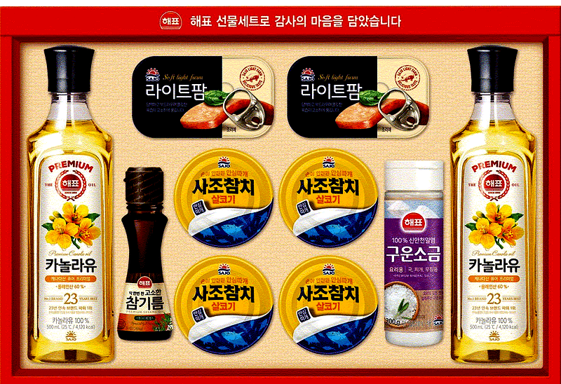 사조 4종 선물 세트 (5개 다 구입 시에 만원 할인)​