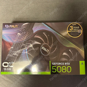 PALIT 지포스 RTX 5080 GAMEROCK OC D7 16GB 미개봉 판매 합니다