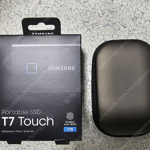 삼성 외장형 SSD T7 Touch 1TB (지문인식가능) 파우치 포함