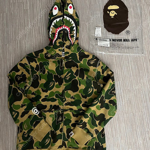 [새거급처] 여성 bape 카모 샤크 후드집업 베이프