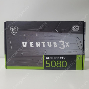 (새제품)MSI 지포스 RTX 5080 벤투스 3X OC 플러스 D7 16GB(반본체랑 세트 구매만 가능/개별구입불가)