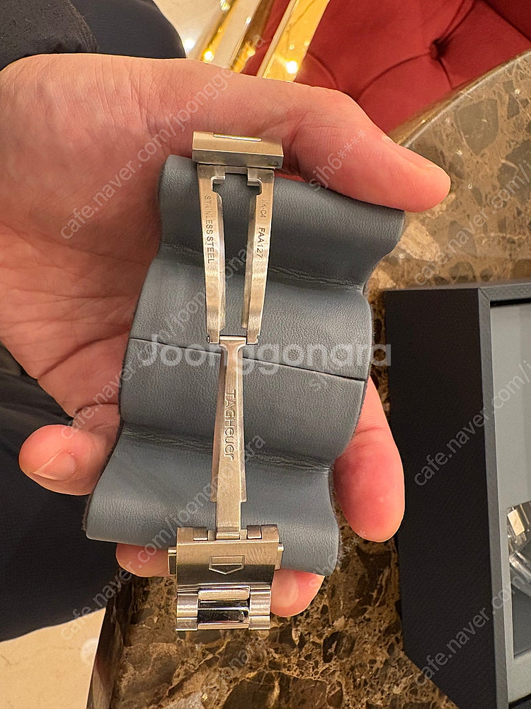 태그호이어 까레라 크로노그래프 글라스 박스 39mm 청--4