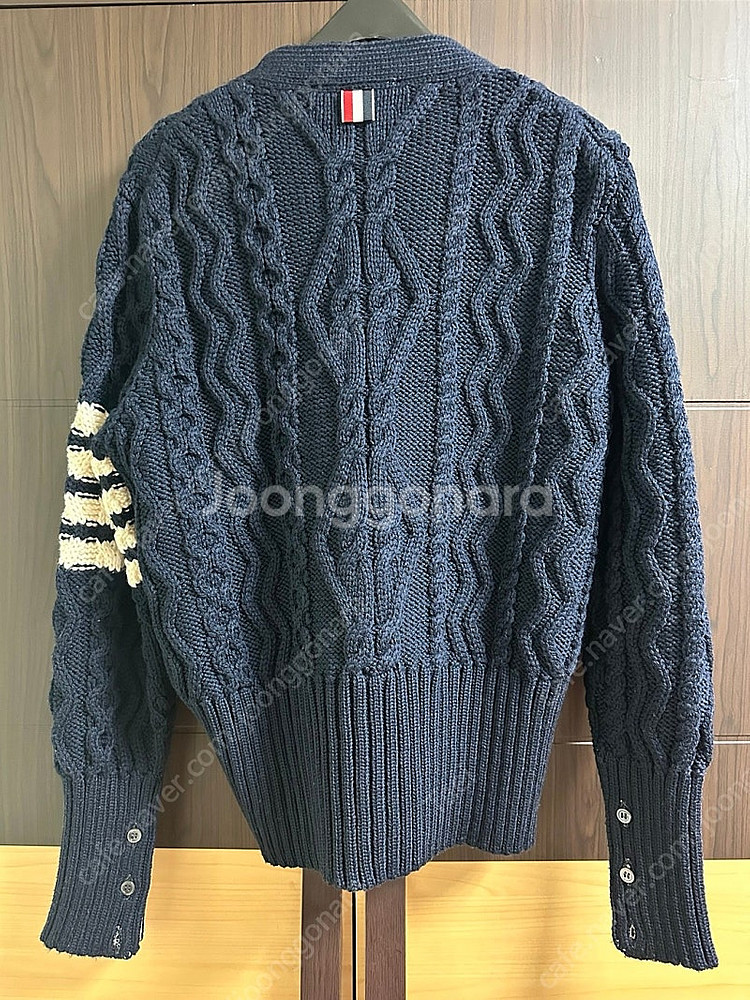 톰브라운 아란케이블 가디건 네이비 0사이즈--2