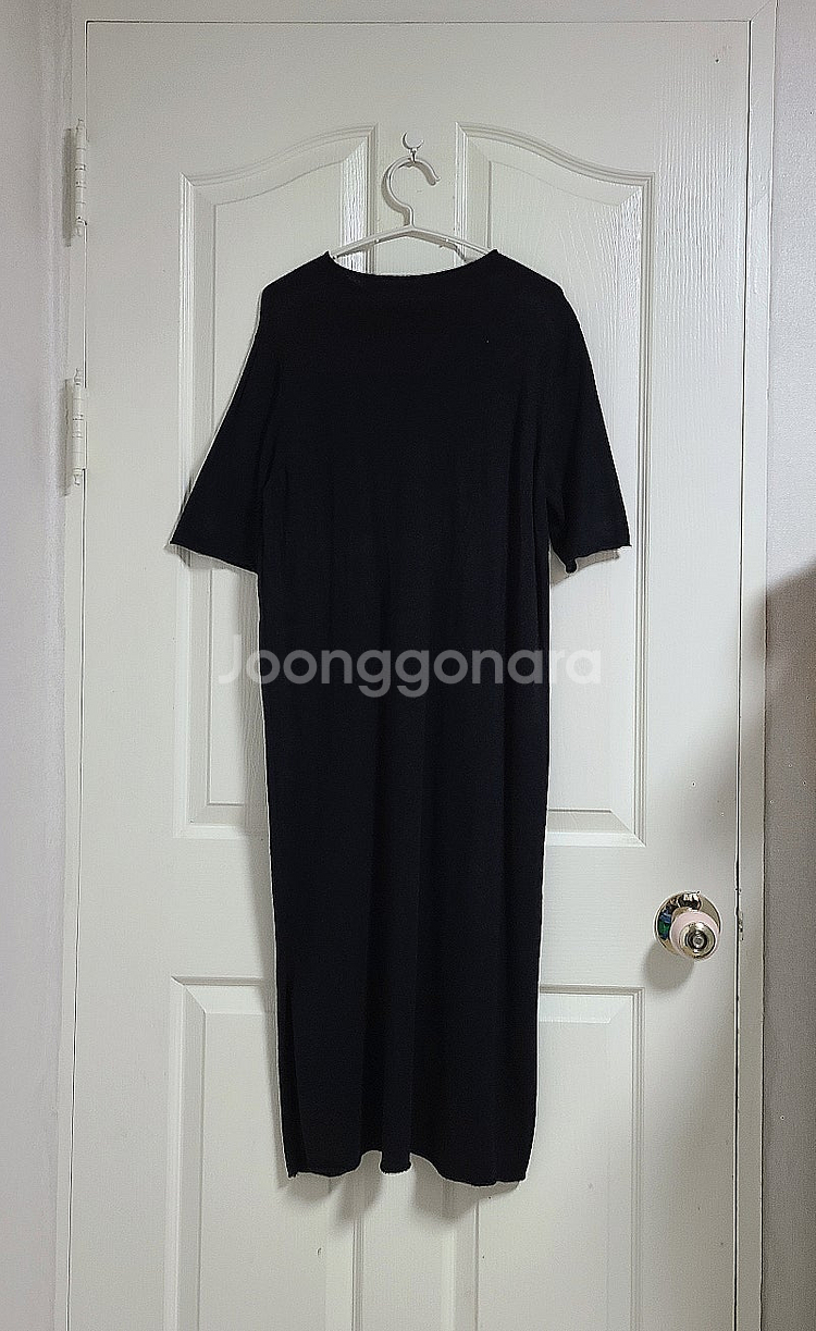 wish list 퍼 가디건+Mollygo 울 원단 반팔 롱 원피스 투피스 코디세트--6