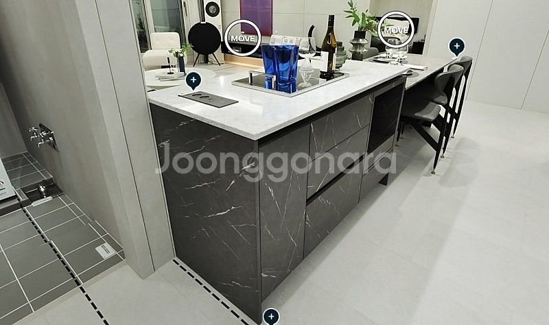 서울한양모델하우스에서해체하는 ️LG창호 엔지니어드스톤상판...--9