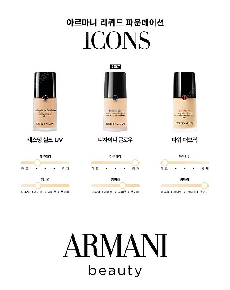 아르마니 뷰티 래스팅 실크 파운데이션--4