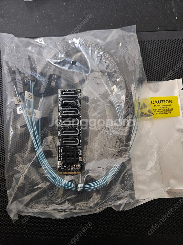 nvme sata 확장 어댑터 , 6sata to 6sata케이블--0