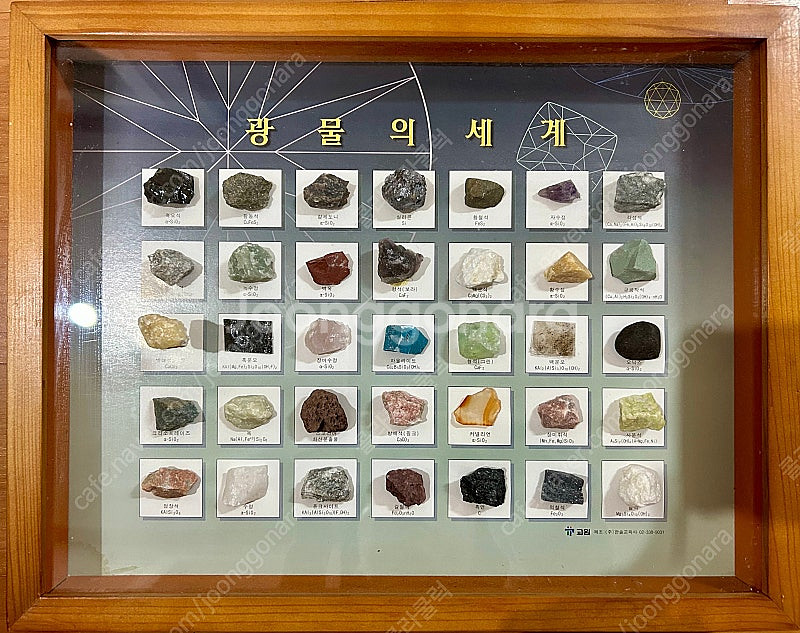 교원 광물의 세계 표본 액자--0