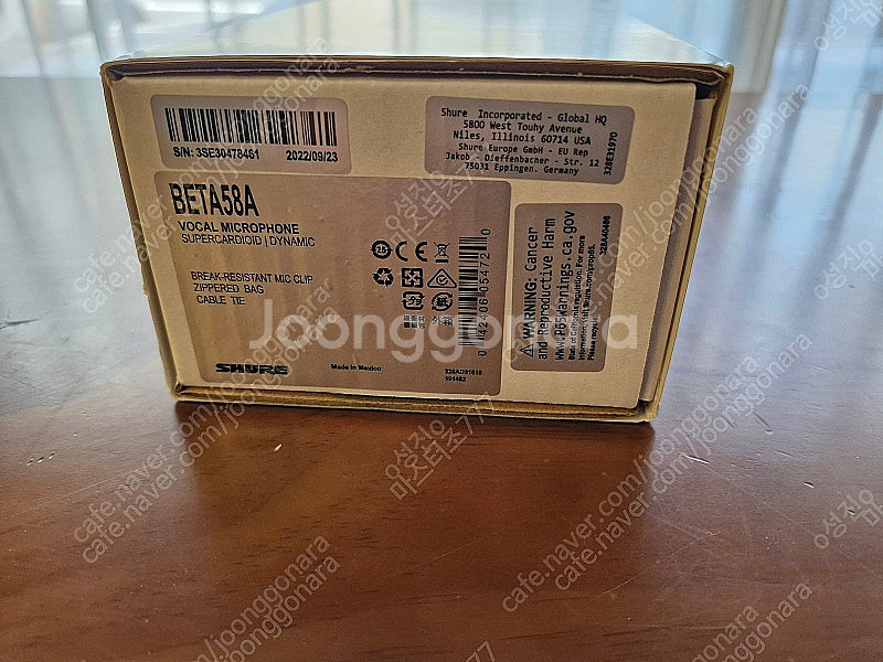 SHURE BETA58A 슈어다이나믹 마이크--2