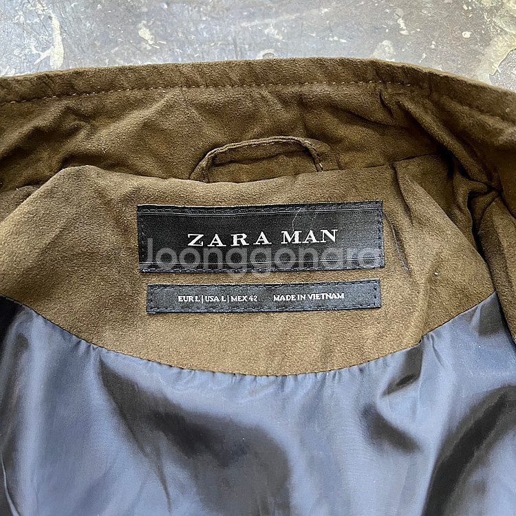 L) ZARA 자라 스웨이드 블루종 자켓 점퍼--5