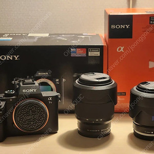 [풀박스] SONY A7M2 풀프레임 미러리스 카메라, 55mm zeiss, 번들렌즈 팝니다