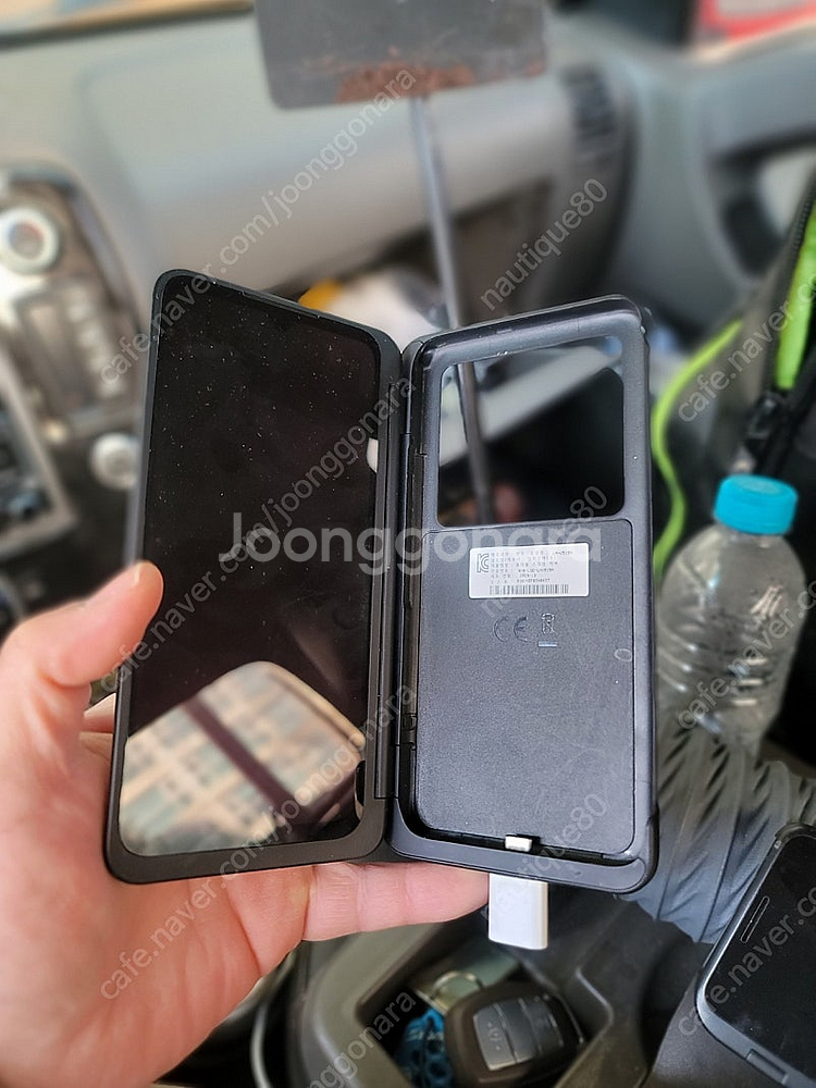 v50s 폰,듀얼스크린,충전젠더--5
