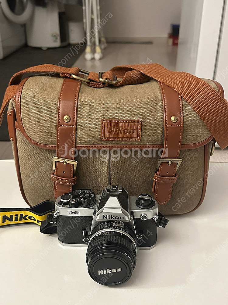 니콘 fm2 + 50mm 렌즈 + 니콘 카메라 가방 팔...--3