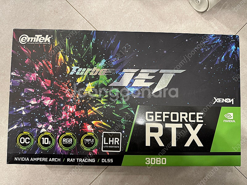 이엠텍 RTX3080 보석바 AS 25년 4월 18일까...--2