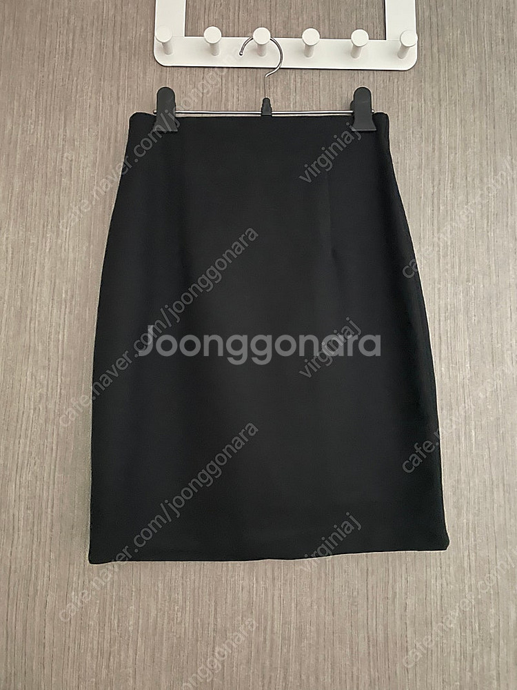 비커밍 블랙 모직 스커트 미착용 s (면접용)--0