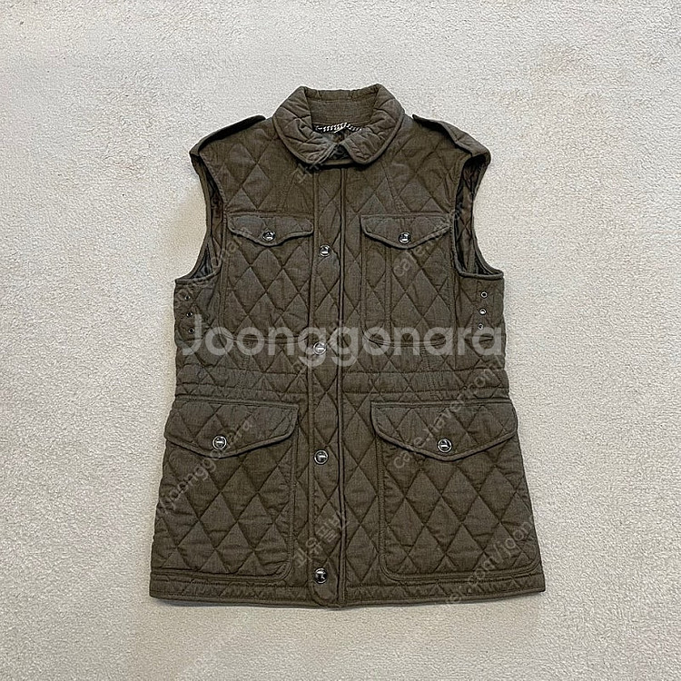 버버리 남성 퀼팅조끼 S 패딩조끼--0