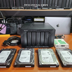 시놀로지 DS1515+ 5베이 나스 램16G 스카이호크 16TB