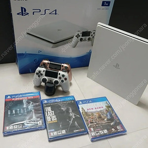 PS4슬림 1tb 미개봉게임3.듀얼쇼크2.충전거치대