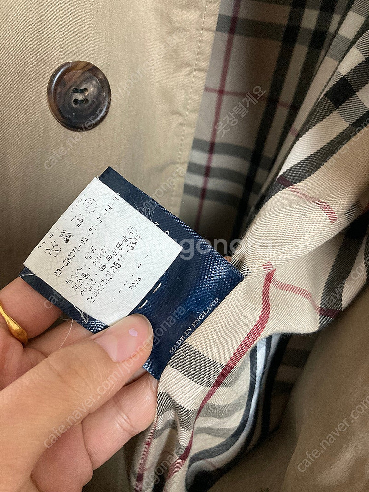 버버리 정품 매장판 남성105 버버리트렌치코트--5
