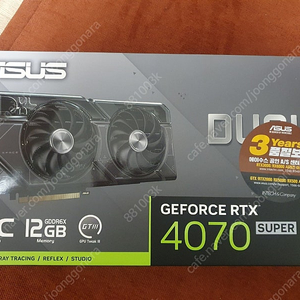 ASUS DUAL 지포스 RTX 4070 SUPER O12G OC D6X 12GB