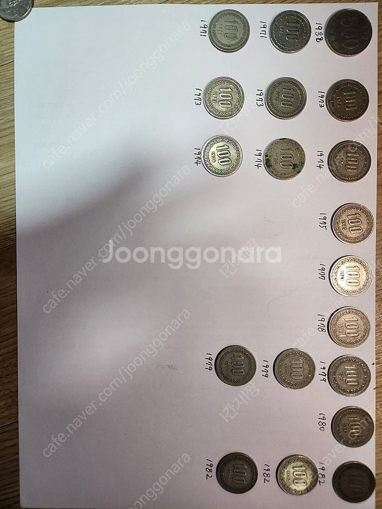 희긔동전 100원 500원팔아요--1
