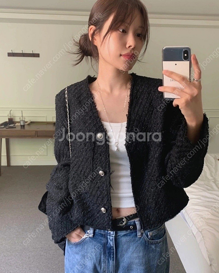 디플리 트위드 자켓 어텀 매니크 니어웨어 옵텐소 이네기...--0