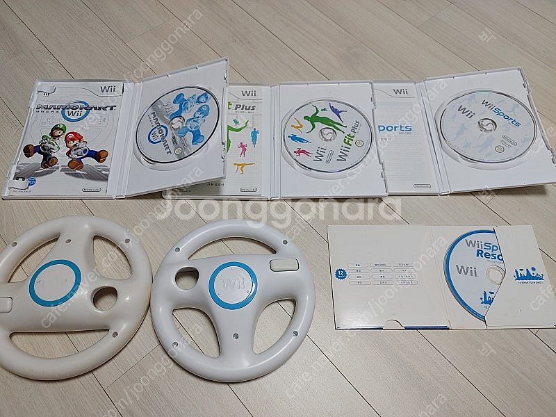 닌텐도wii 시디 및 레이싱휠 일괄--1