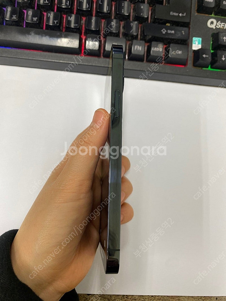 197611 아이폰12프로 블루 외관깔끔 256GB 무...--4
