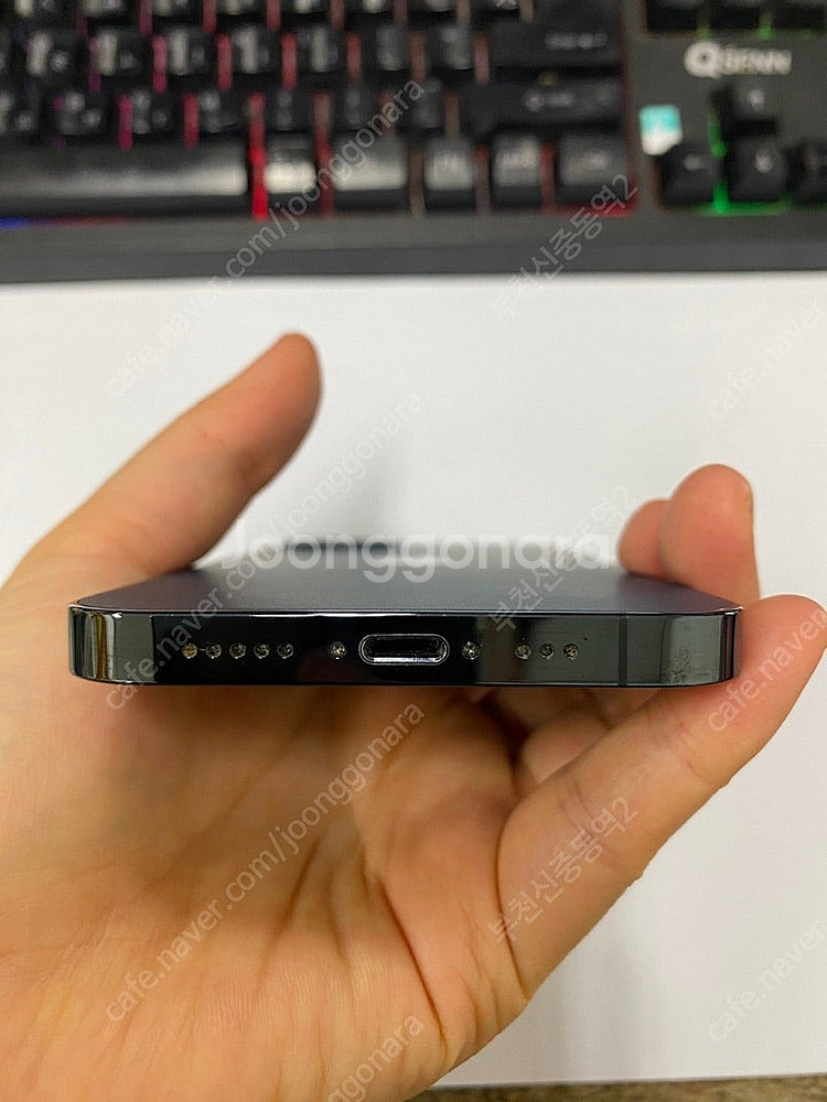 197611 아이폰12프로 블루 외관깔끔 256GB 무...--6