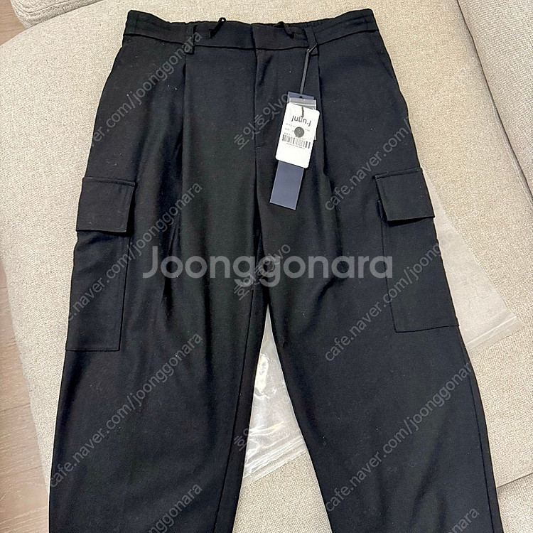 JUUN.J 준지 카고슬랙스 팬츠 블랙 새상품--0