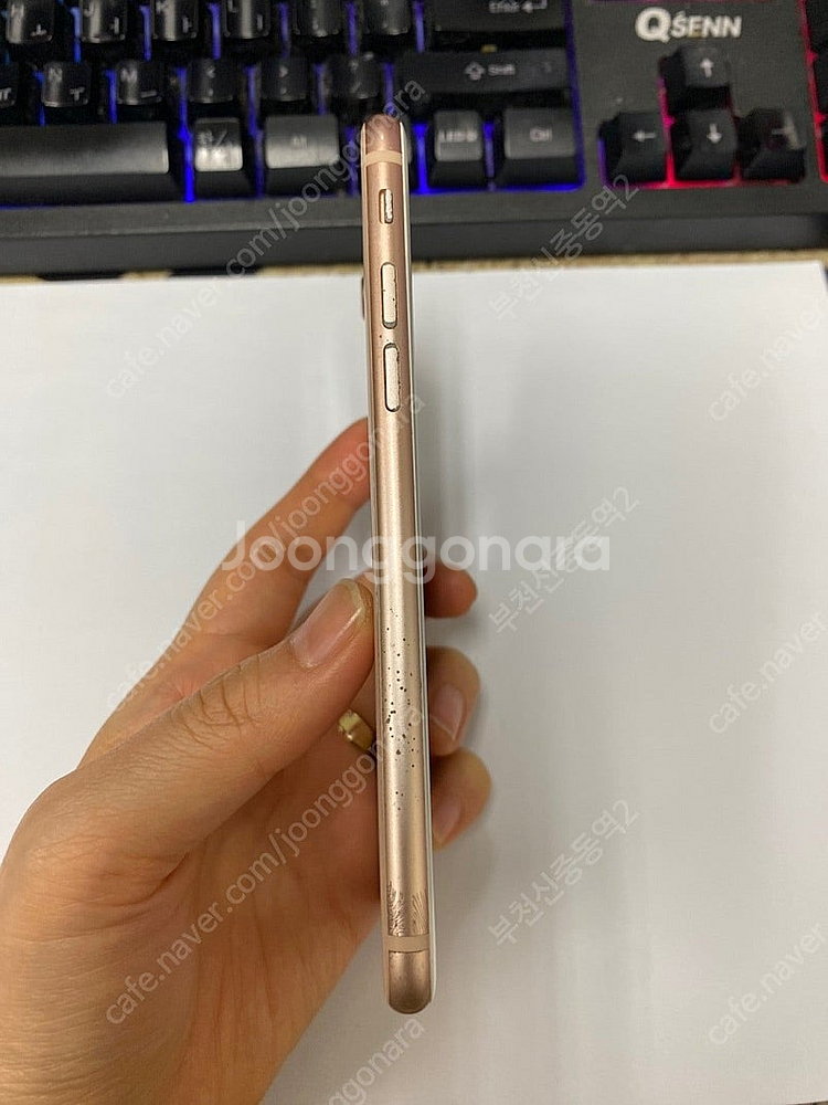 198596 아이폰8 로즈골드 액정SS급 64GB 무잔...--4