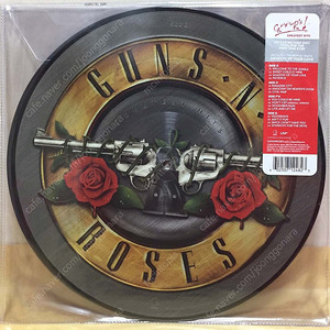 LP ; guns n' roses 건스 앤 로지스 픽쳐디스크 엘피 음반 3장 hard rock