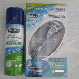 쉬크 하이드로5 날 8입+면도기 1개+라인폼220ml