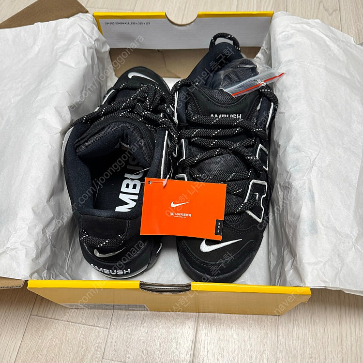 나이키 x 앰부쉬 에어 모어 업템포 로우 판매 이미지