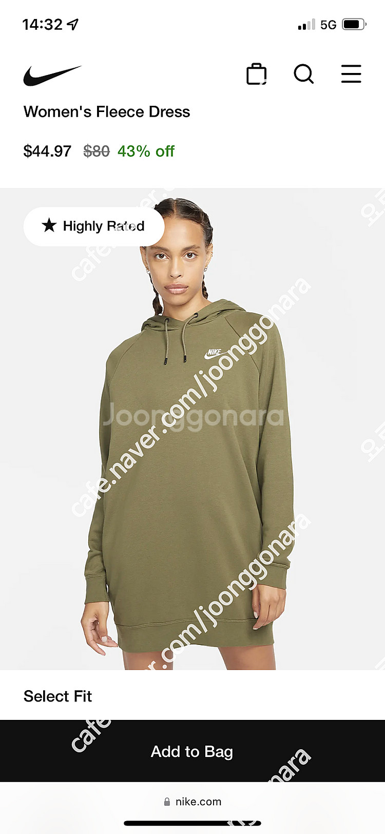 나이키 여성 펠리체 드레스(fleece dress),후...--0