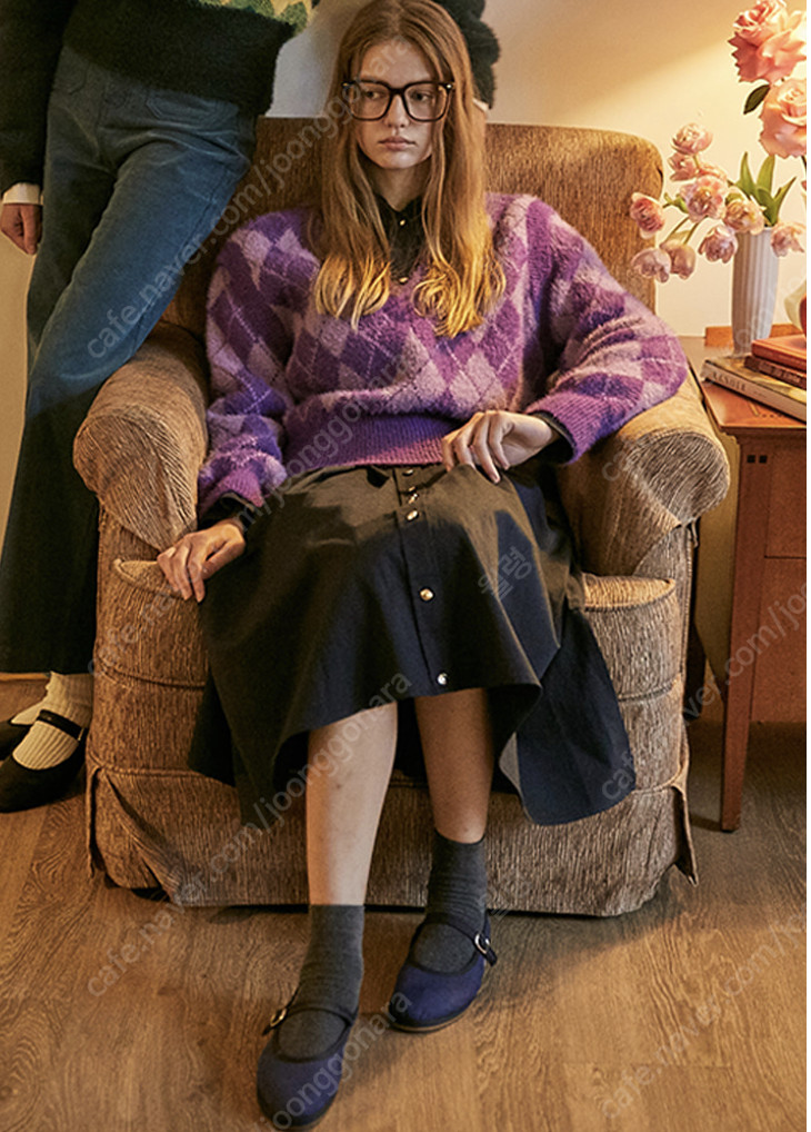 [ 보카바카 (VOCAVACA) ] 아가일 투웨이 니트 (미착용 새제품) 이미지