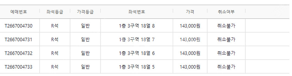 [원가양도!!] 2/22 영탁콘서트 1층 4연석 양도합...--0