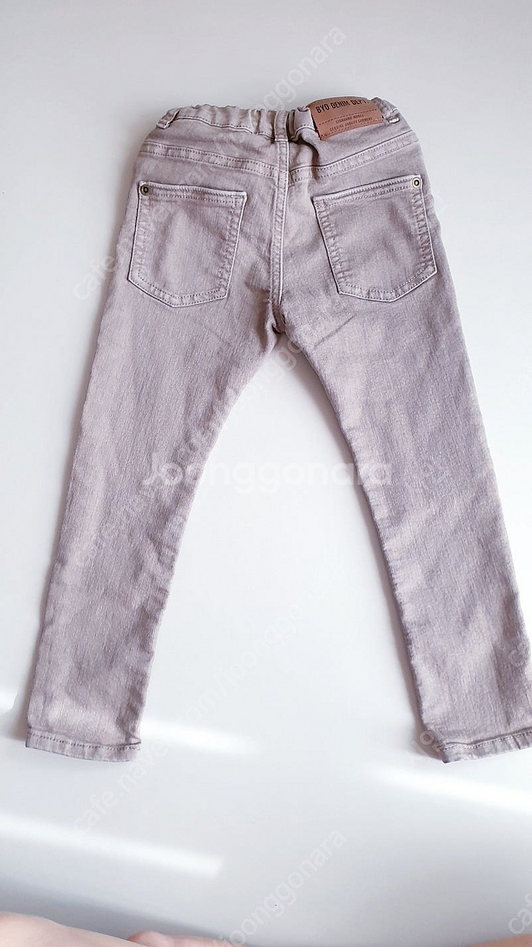 자라 유아바지 3-4y 청바지 면바지 기모바지 롤업바지--5