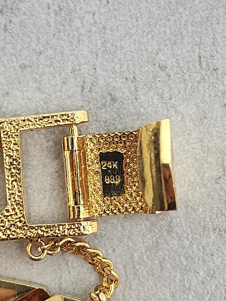 24k 팔각 체인 금팔찌 도금 패션 팔찌 30돈크기 이미지