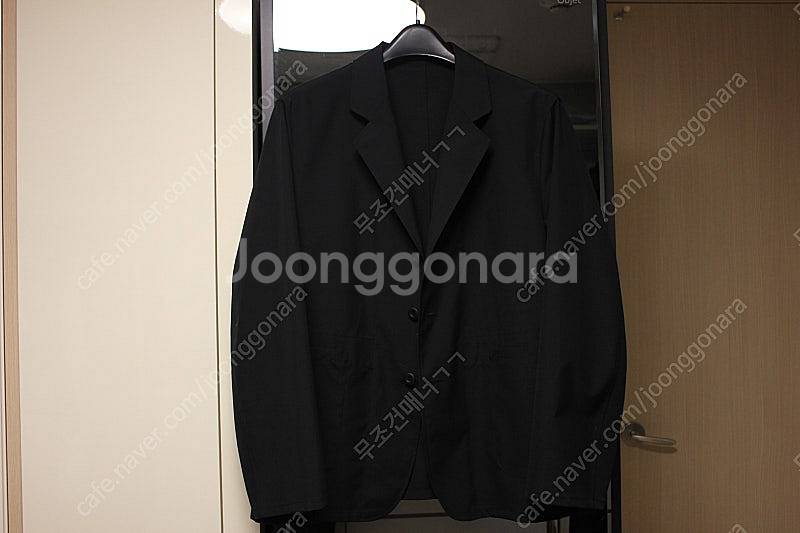 타임옴므 23ss 블랙 셋업 상의100사이즈 하의82사...--0