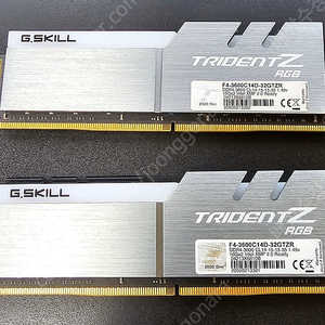 G.SKILL DDR4 3600 CL14 TRIDENT Z NEO 16GB*2 팝니다