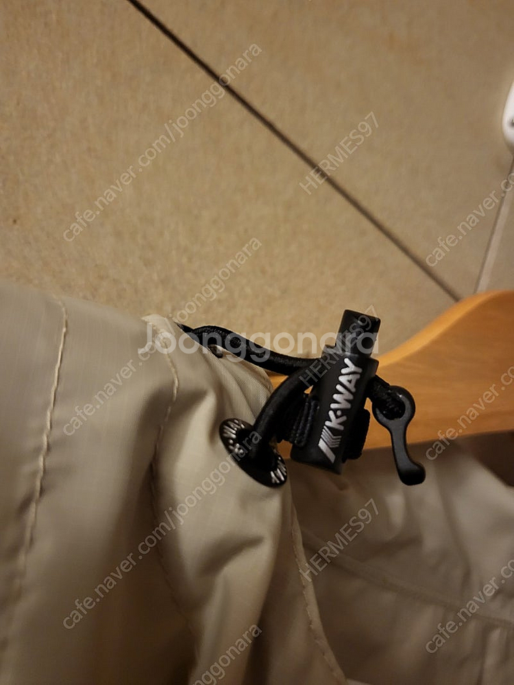 꼼데가르송 까웨 하프집업 아노락 베이지--1