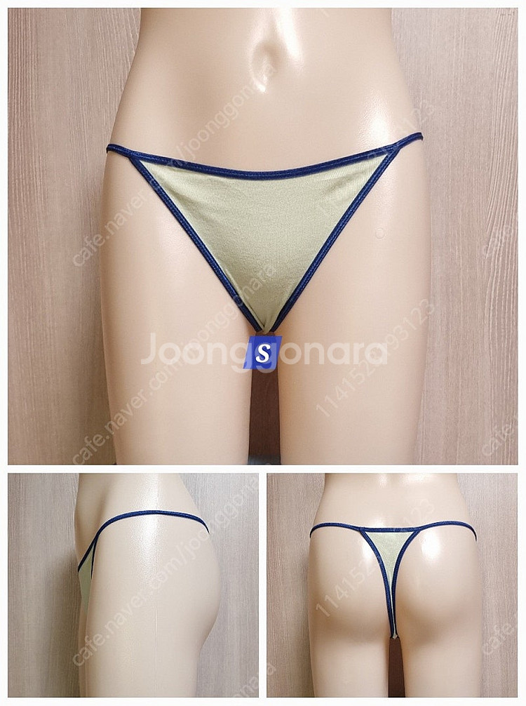 국산 섹시 망사 플라워 티팬티 여러가지 장당--4