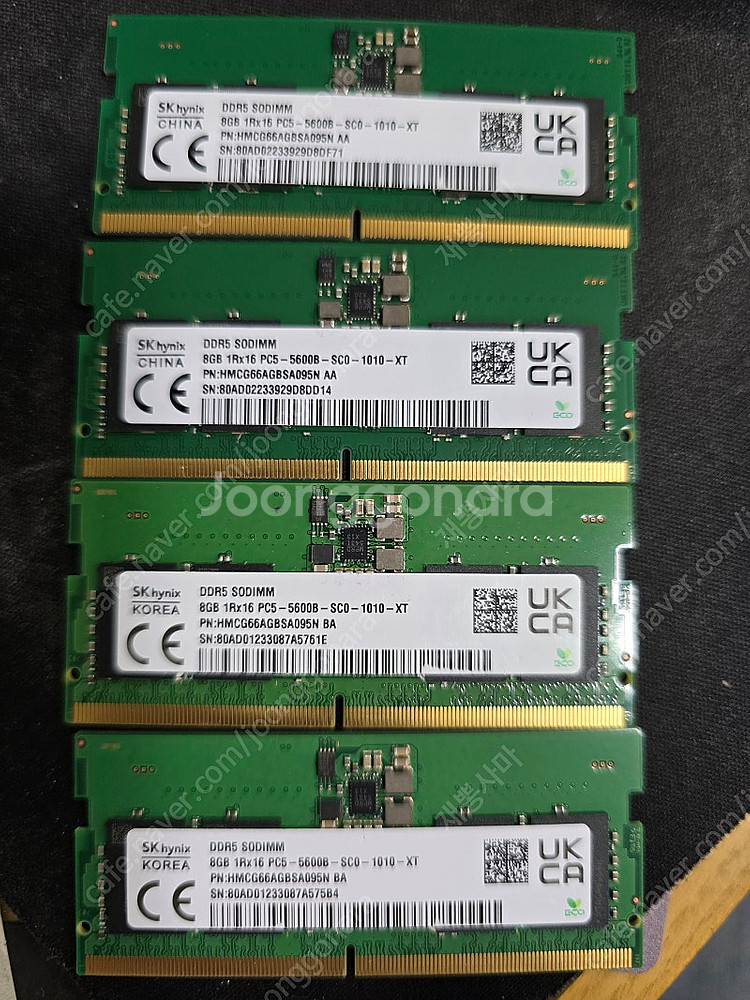 SK하이닉스 노트북 DDR5-5600 8gb x 4개 ...--0