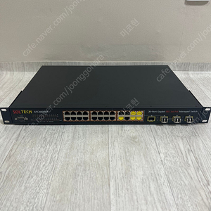 솔텍 24포트스위칭허브 SFC4000HP PoE, SFP 2