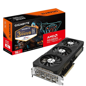 기가바이트 라데온 RX 7600 XT GAMING OC D6 16GB 판매합니다 그래픽카드